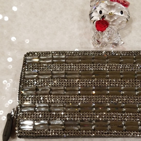 Brand New Crystal Glitter Zip Around Wallet - Picture 3 of 7